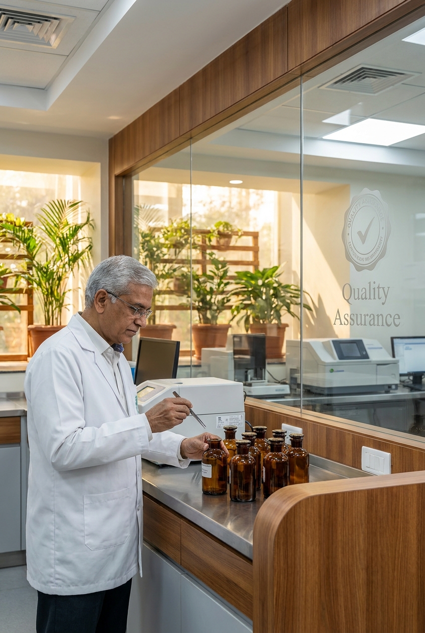 Liquid supplement being measured