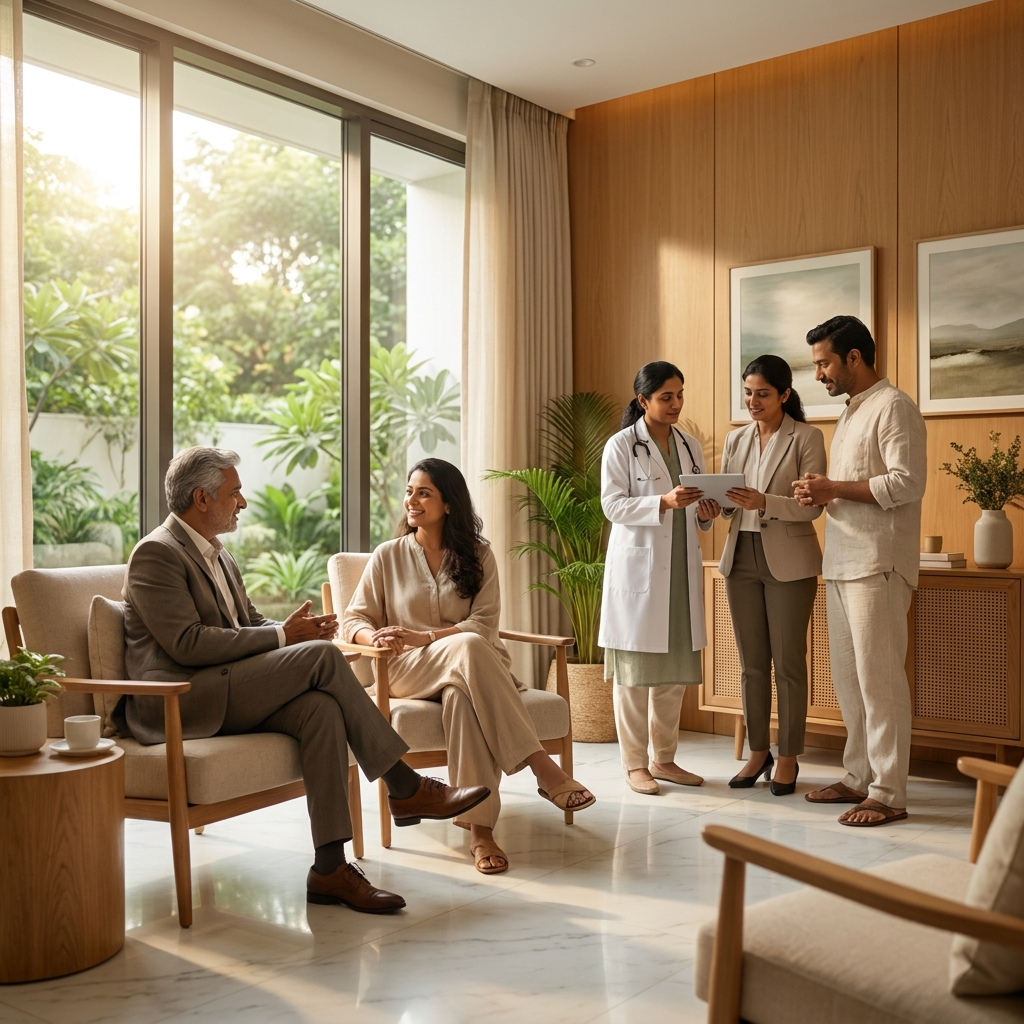 Serene wellness space
